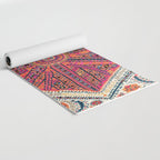 Large Medallion Suzani Bokhara Uzbekistan Embroidery Print Yoga Mat Gallery Image 2