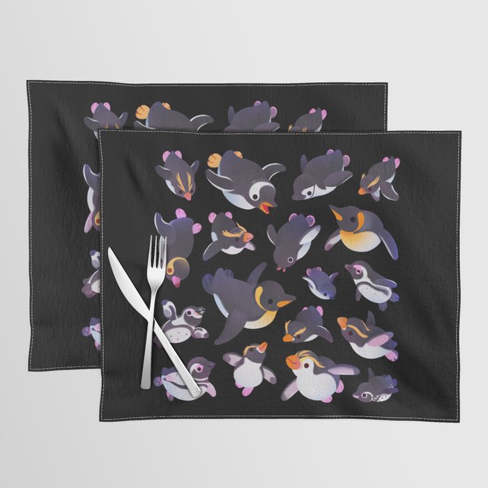 Penguin day - Name /dark Placemat Gallery Image 1