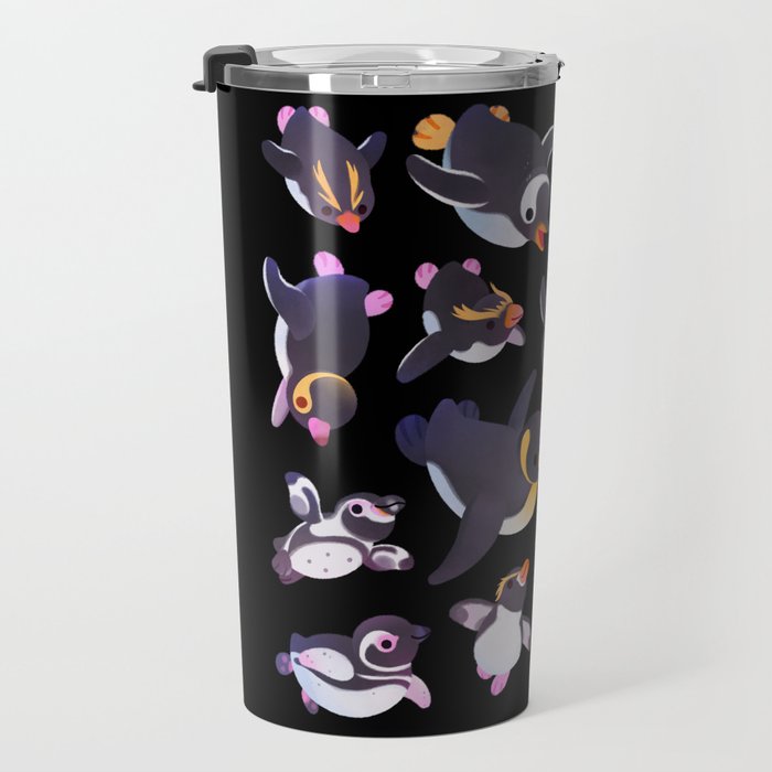 Penguin day - Name /dark Travel Mug Gallery Image 3
