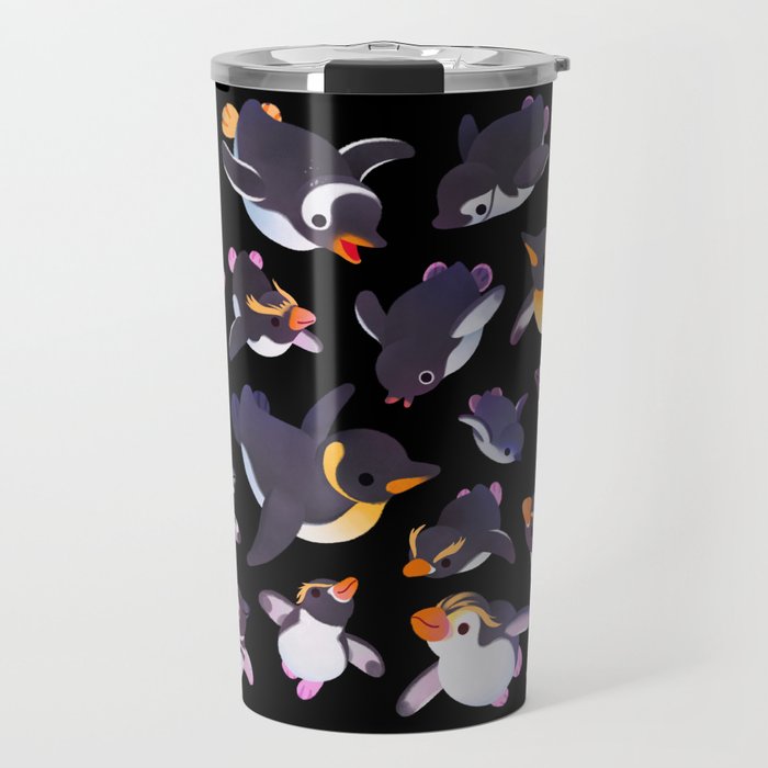 Penguin day - Name /dark Travel Mug Gallery Image 1