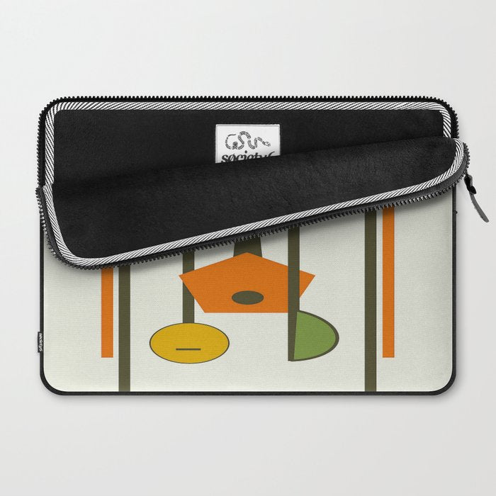 Mid-Century Modern Art Musical Strings Laptop Sleeve Gallery Image 2
