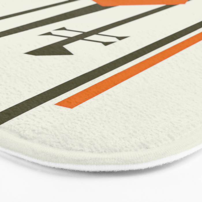 Mid-Century Modern Art Musical Strings Bath Mat Gallery Image 3