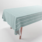 Ombre Arch XVII Natural Teal Gradient Modern Geometric Lines Tablecloth Gallery Image 1