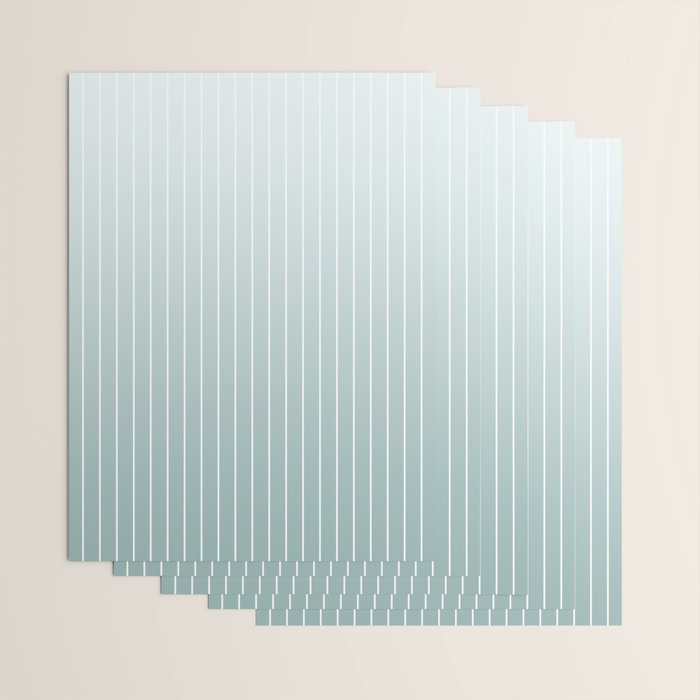 Ombre Arch XVII Natural Teal Gradient Modern Geometric Lines Wrapping Paper Gallery Image 3