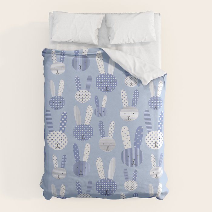 Blue Bunny Duvet Cover Gallery Image 1