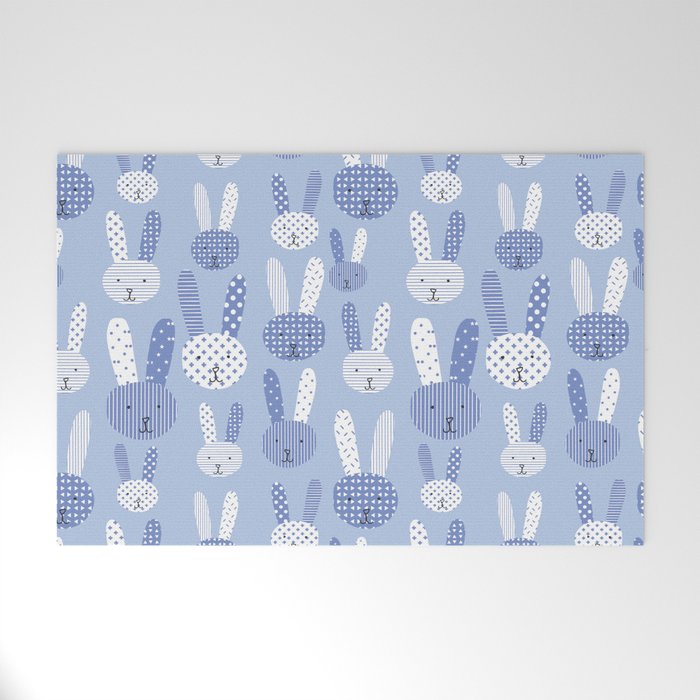 Blue Bunny Welcome Mat Gallery Image 1