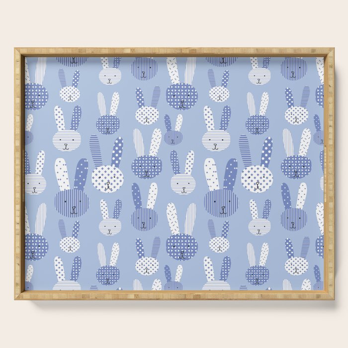 Blue Bunny Serving Tray Gallery Image 1