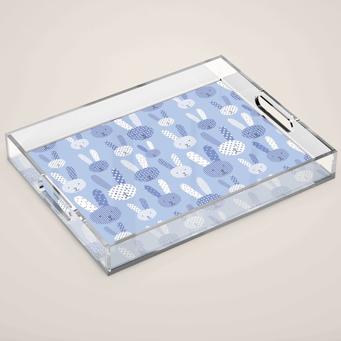 Blue Bunny Acrylic Tray Gallery Image 1