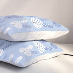 Blue Bunny Pillow Sham Gallery Image 3