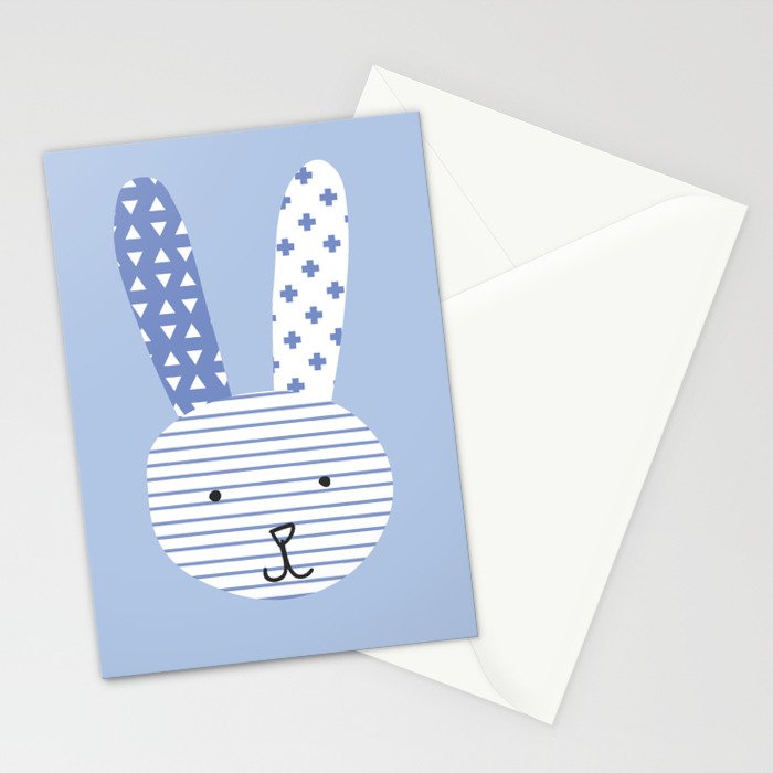 Blue Bunny Stationery Card Gallery Image 2