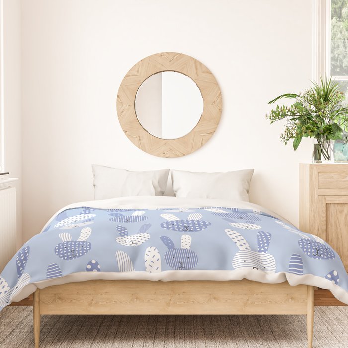 Blue Bunny Duvet Cover Gallery Image 3