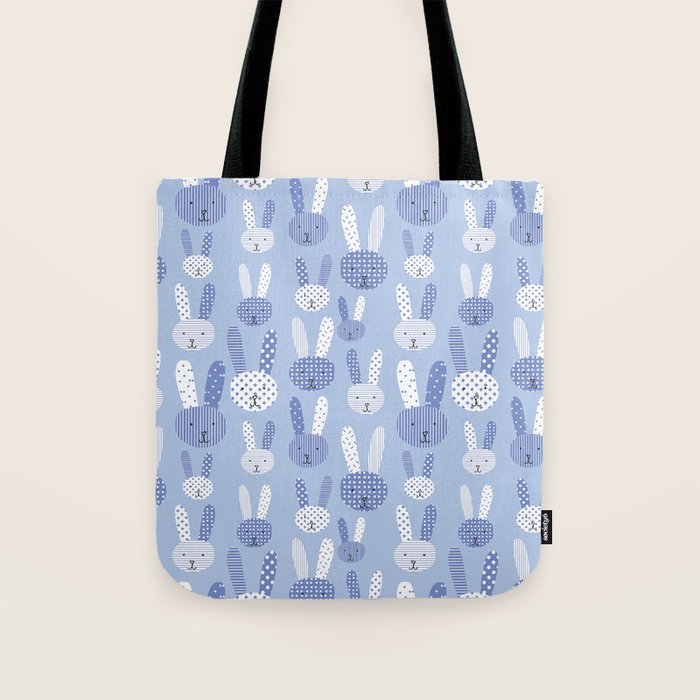 Blue Bunny Tote Bag Gallery Image 1