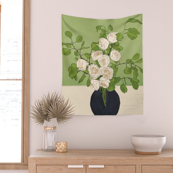 Beautiful Bouquet 04 Wall Tapestry Gallery Image 2