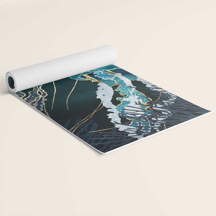 Metallic Jellyfish V Yoga Mat Gallery Image 2