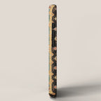 Oushak  Antique Gold Teal Turkish Rug Print iPhone Case Gallery Image 2