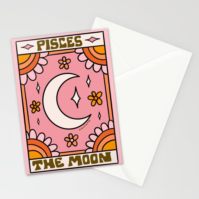 Pisces Tarot Card Stationery Card Gallery Image 2