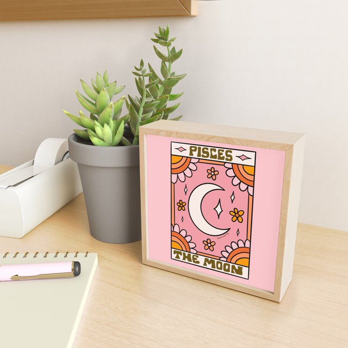 Pisces Tarot Card Mini Art Print Gallery Image 2
