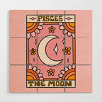 Pisces Tarot Card Wood Wall Art Gallery Image 1