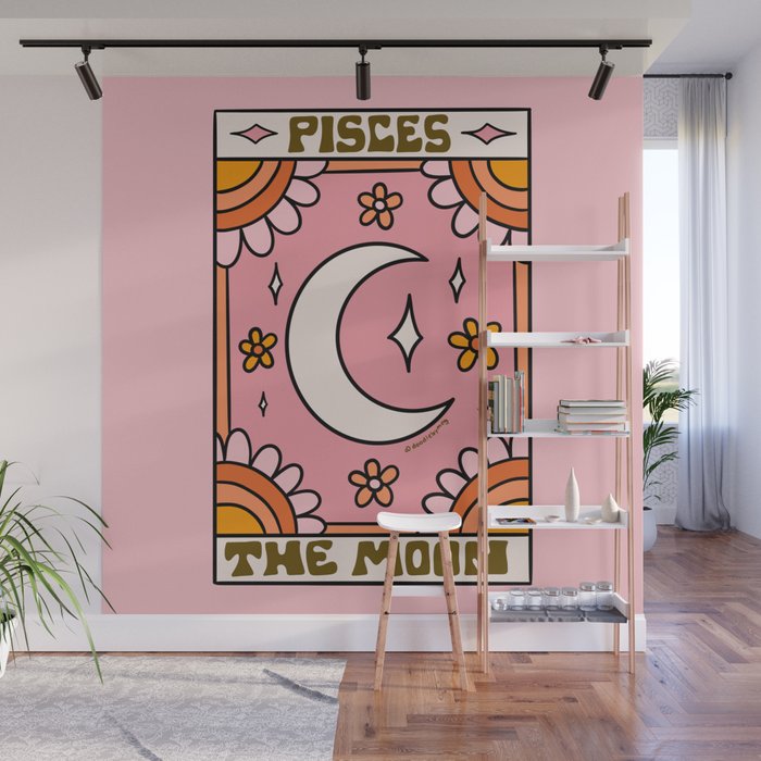 Pisces Tarot Card Wall Mural Gallery Image 1