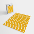 Minimal, Geometric Stripes Pattern in Yellow Jigsaw Puzzle Gallery Image 2