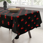 Y2K Cherries - Black Pattern Miniature Tablecloth Gallery Image 3