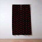 Y2K Cherries - Black Pattern Miniature Window Curtain Gallery Image 3