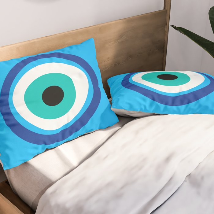 Mykonos: Vintage Travel Colour Series 03 Pillow Sham Gallery Image 2
