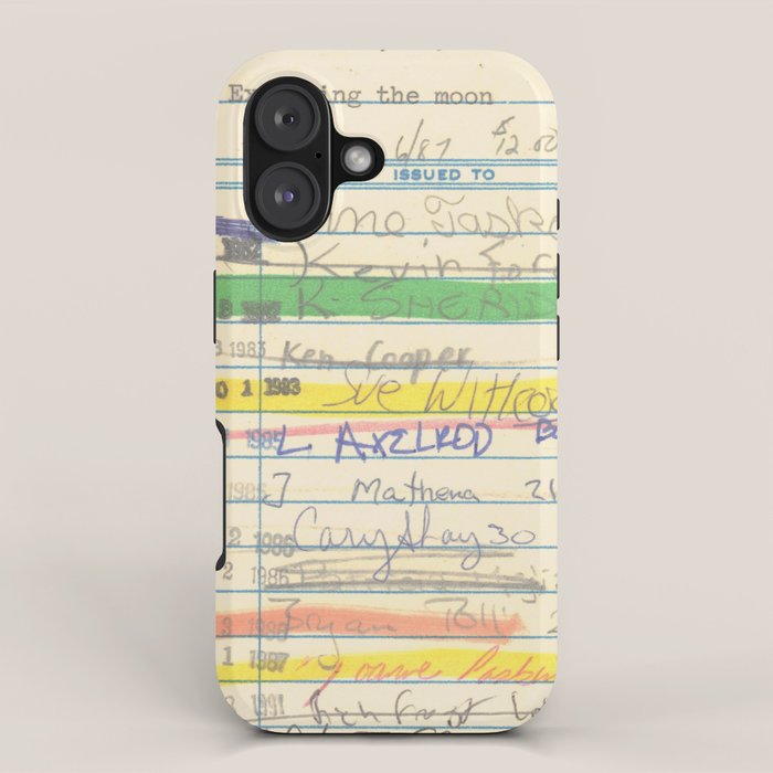 Library Card 3503 Exploring the Moon iPhone Case Gallery Image 1