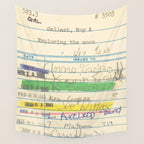 Library Card 3503 Exploring the Moon Wall Tapestry Gallery Image 4