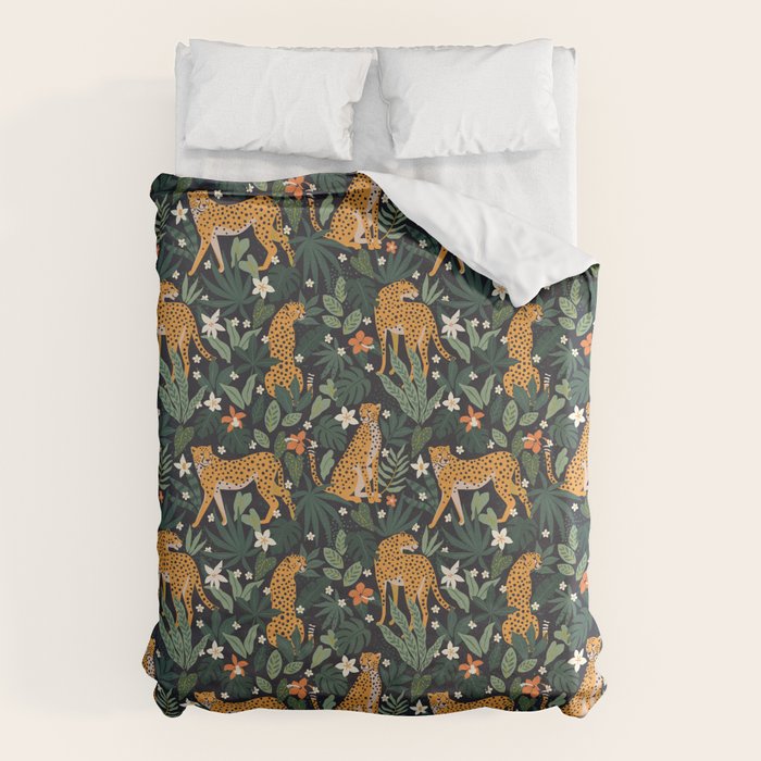 Cheetahs in the tropical Duvet Cover Gallery Image 6