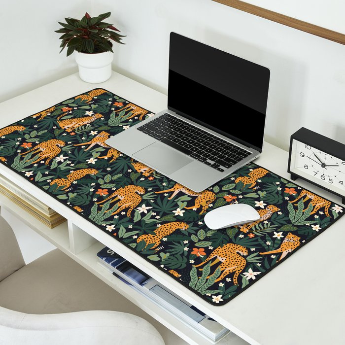 Cheetahs in the tropical Desk Mat Gallery Image 2