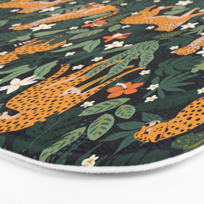 Cheetahs in the tropical Bath Mat Gallery Image 3