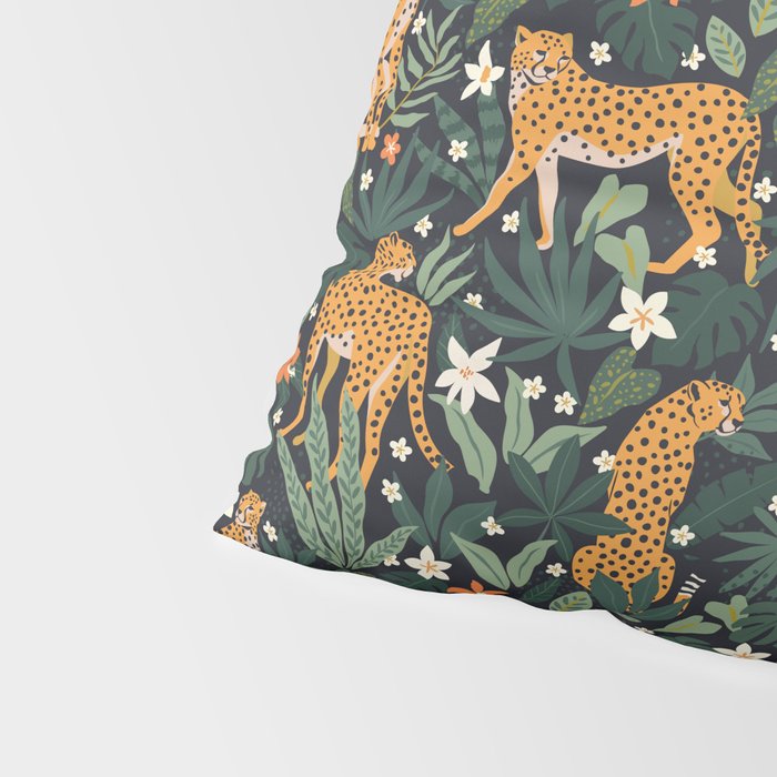 Cheetahs in the tropical Pillow Sham Gallery Image 4