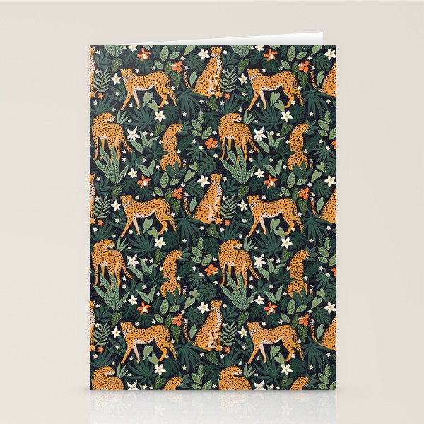 Cheetahs in the tropical Stationery Card Gallery Image 2