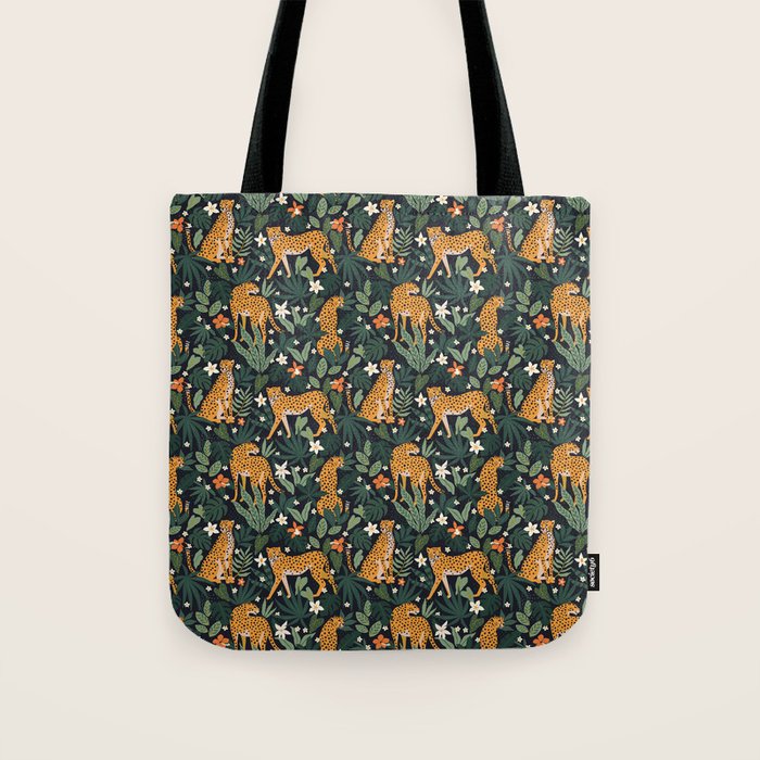 Cheetahs in the tropical Tote Bag Gallery Image 1