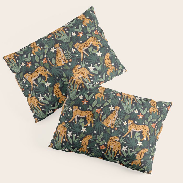 Cheetahs in the tropical Pillow Sham Gallery Image 3