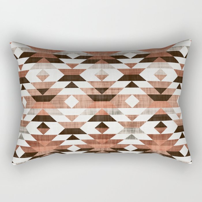 Aztec, Boho Art Prints Rectangular Pillow Gallery Image 2