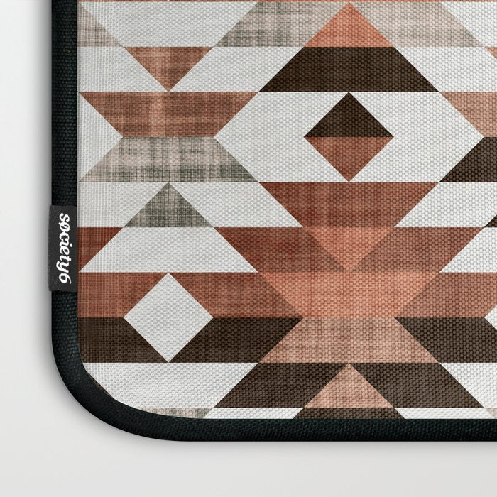 Aztec, Boho Art Prints Laptop Sleeve Gallery Image 3