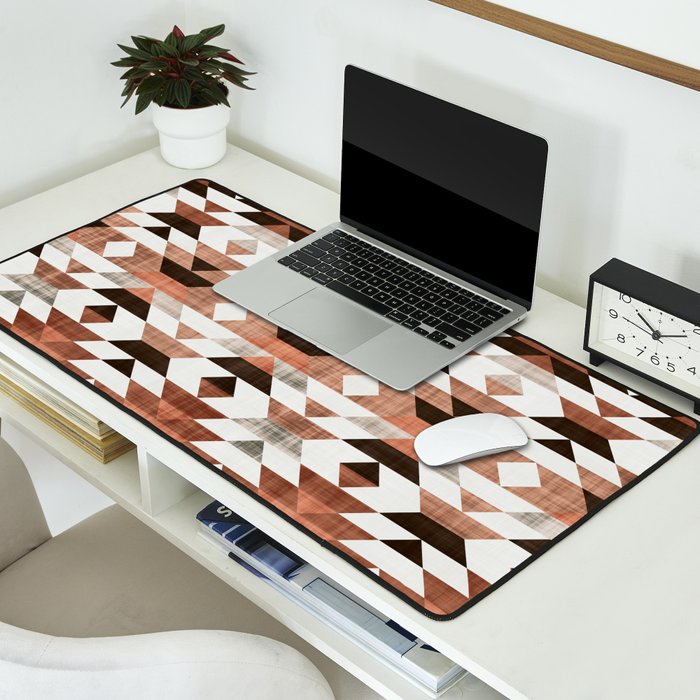 Aztec, Boho Art Prints Desk Mat Gallery Image 2