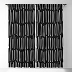 Black and White Minimal Stripe Window Curtain Gallery Image 5