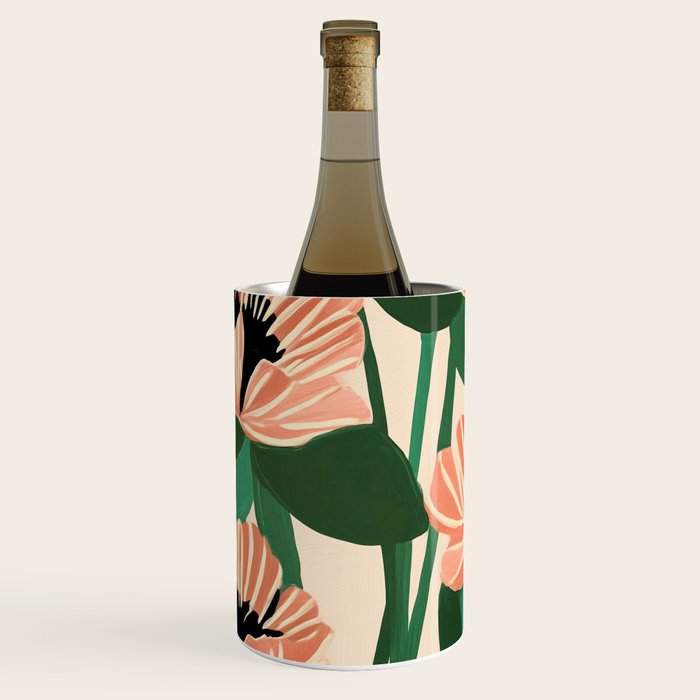 Modern Wild Poppies Wine Chiller Gallery Image 1