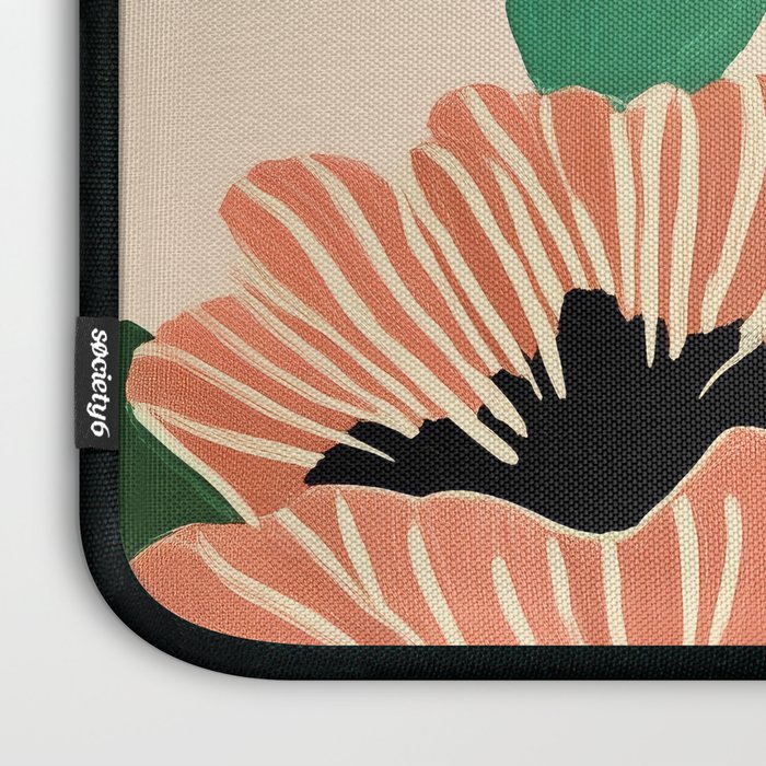 Modern Wild Poppies Laptop Sleeve Gallery Image 3