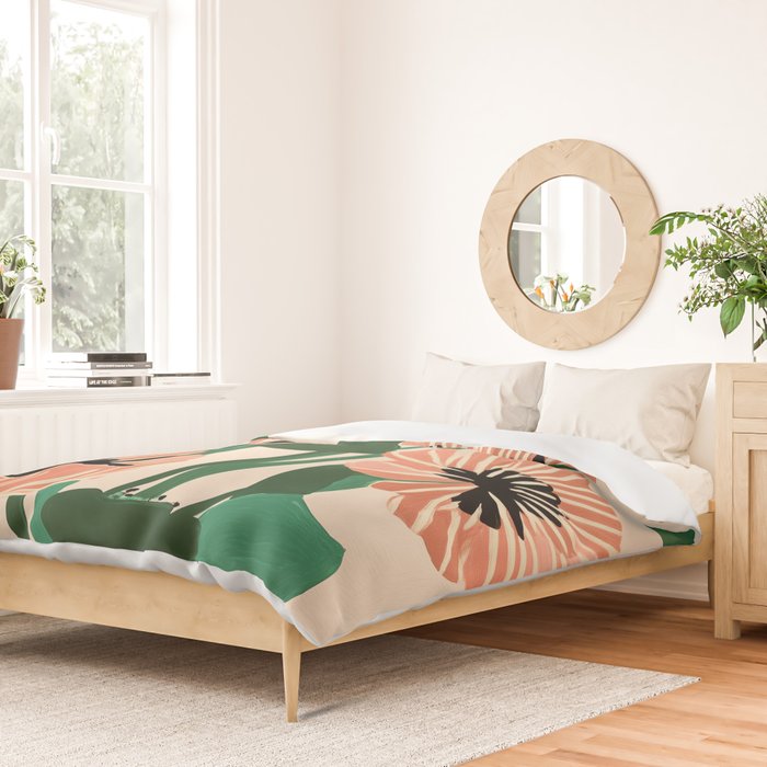 Modern Wild Poppies Duvet Cover Gallery Image 2