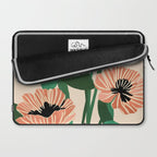 Modern Wild Poppies Laptop Sleeve Gallery Image 2