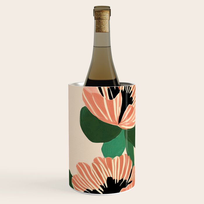 Modern Wild Poppies Wine Chiller Gallery Image 2