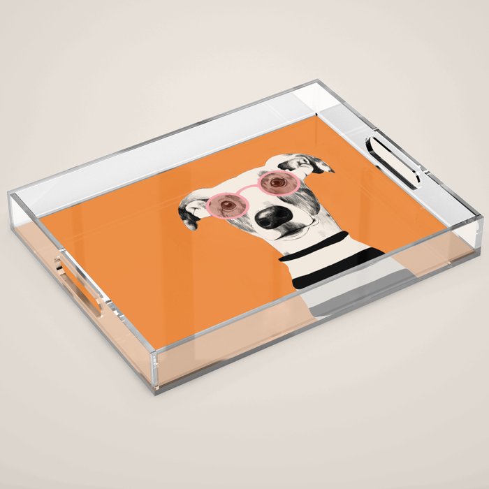 Dog Portrait Acrylic Tray Gallery Image 1