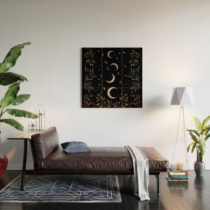 Crescent Moon Garden Wood Wall Art Gallery Image 2