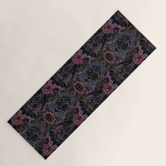 Gothic Halloween - celestial rainbow  Yoga Mat Gallery Image 1