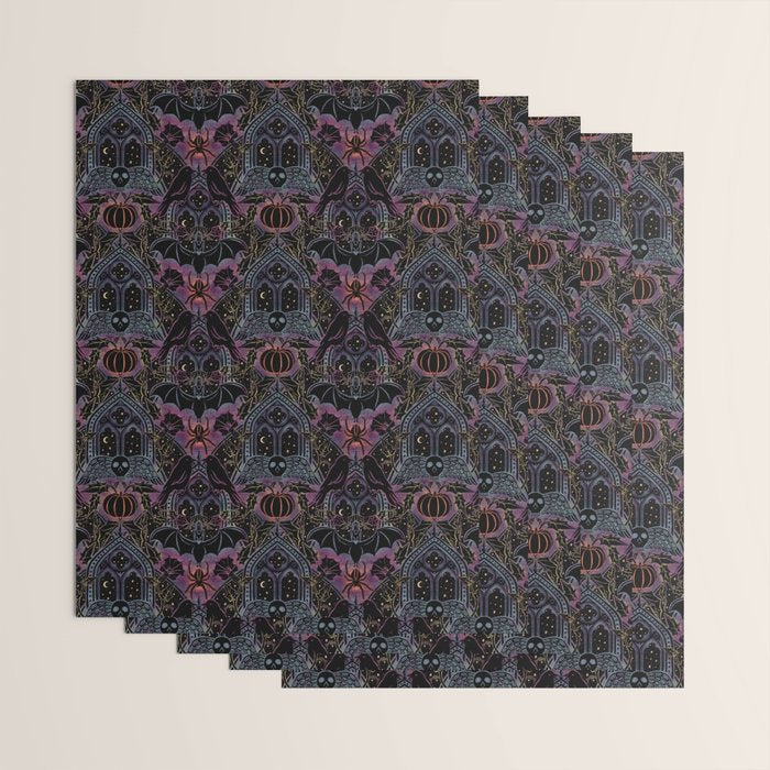 Gothic Halloween - celestial rainbow  Wrapping Paper Gallery Image 3