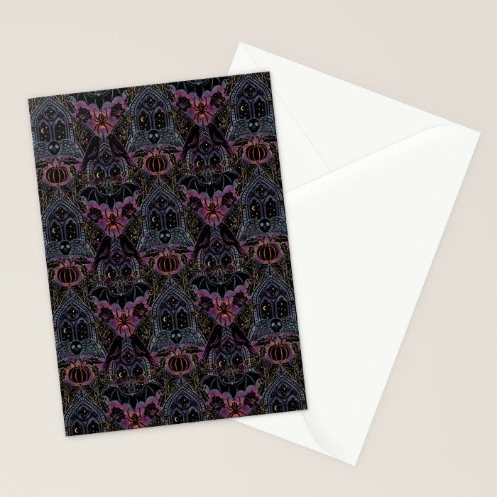 Gothic Halloween - celestial rainbow  Stationery Card Gallery Image 2